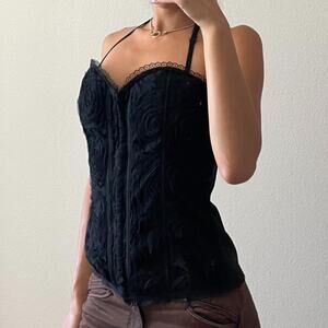 Black Roses Corset